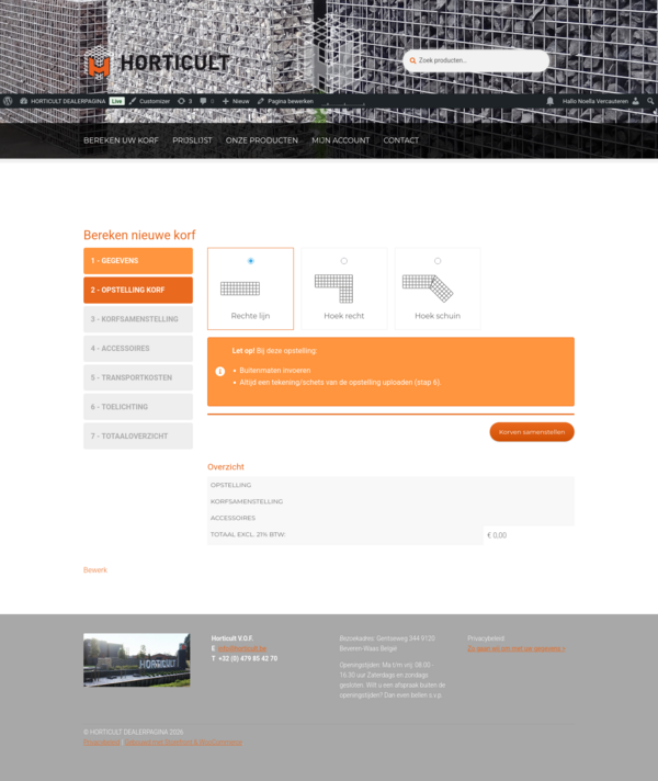 Korfstructuur kiezen