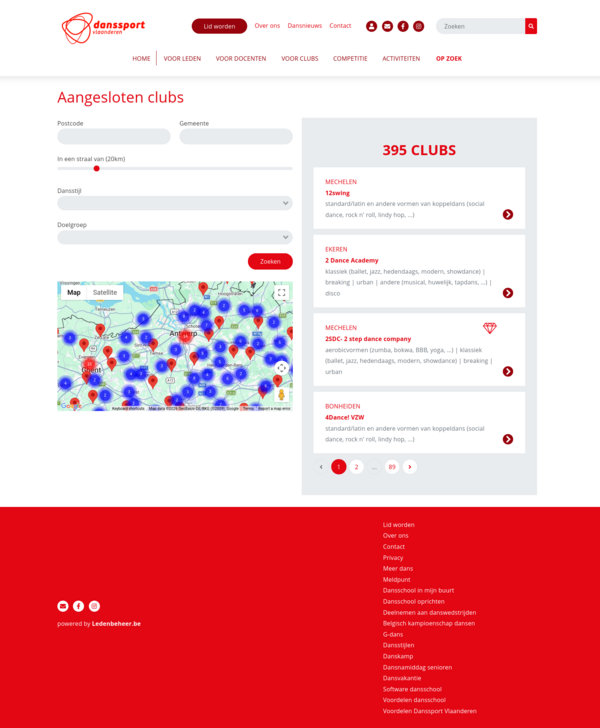 Zoekrobot voor clubs