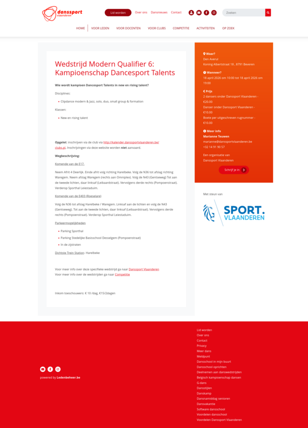 Activiteit gesynct via Ledenbeheer